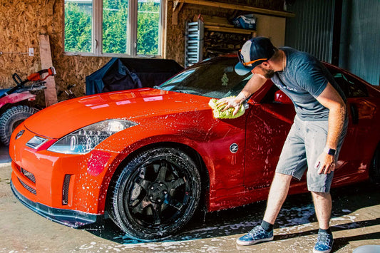 Auto wassen met de hand